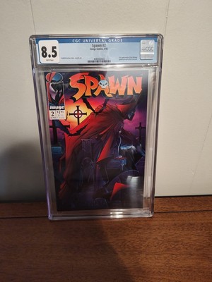 Spawn 2 - RARE NEWSSTAND Ed. - 1st App. Of The Violator 1992 - CGC Graded 8.5