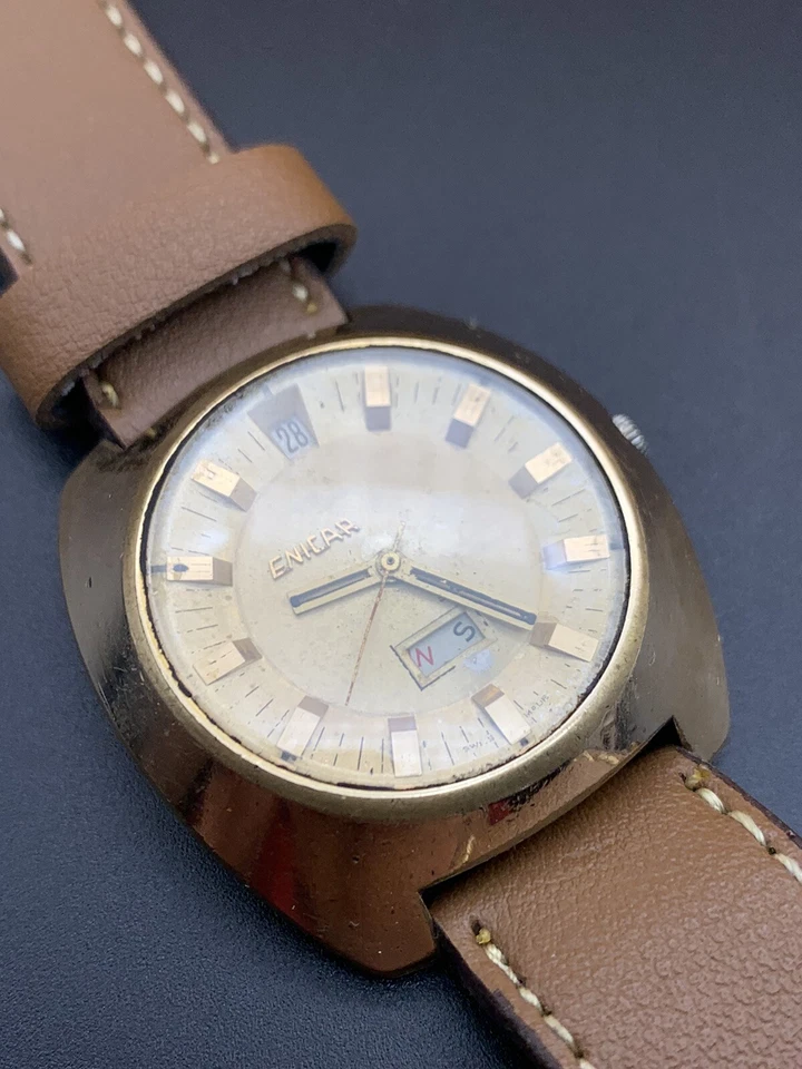 Enicar - Sherpa Star Vintage - Hombre - 1970 Automático 17 J Hecho en Suiza Foto 2 de 4