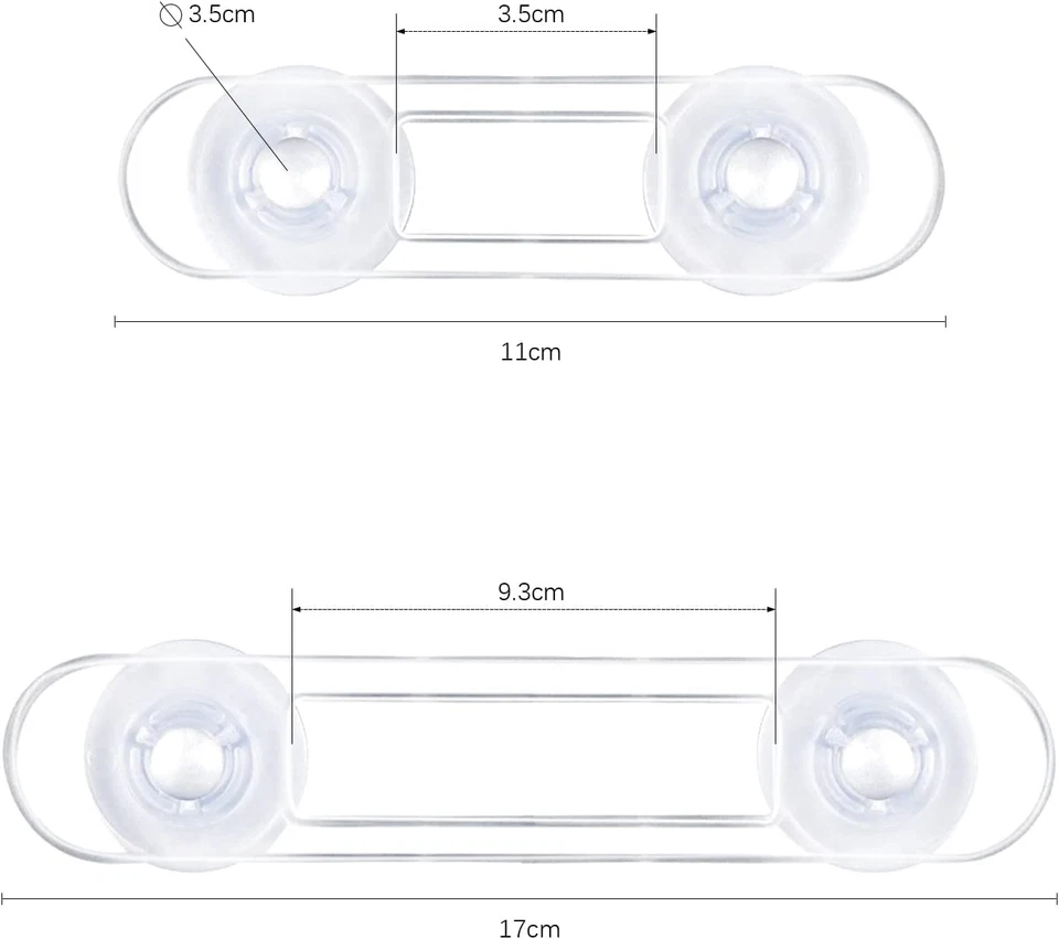 10 Blocca Cassetti per Bambini Trasparente per Armadi, Chiusure Con 3M Adesivo - Immagine 2 di 4