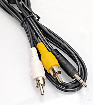 Mono RCA to 3.5mm AV Transfer Cable for Sony Handycam CCD-TRV138 ,DCR-TRV260