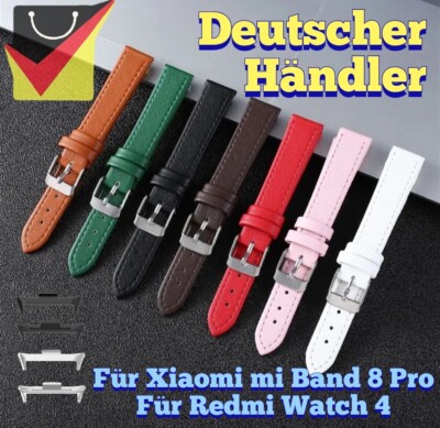 Leder Armband für Xiaomi Mi smart Band 8 Pro / 9 Pro / Redmi Watch 4 / 5 / 6