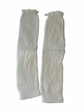Romwe Ivory Leg Warmer one Size Stretch Soft