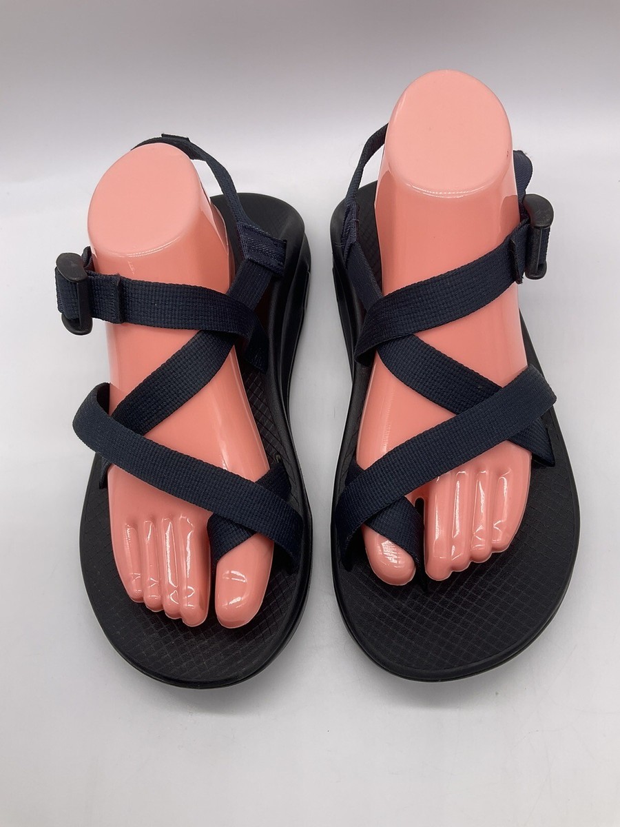 CHACO Men's Size Z1 Navy Blue Adjustable Strappy Sport Sandals
