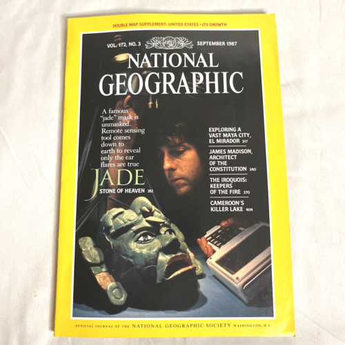 National Geographic Magazine Jade James Madison Cameroon Sleep September 1987 - Afbeelding 1 van 6