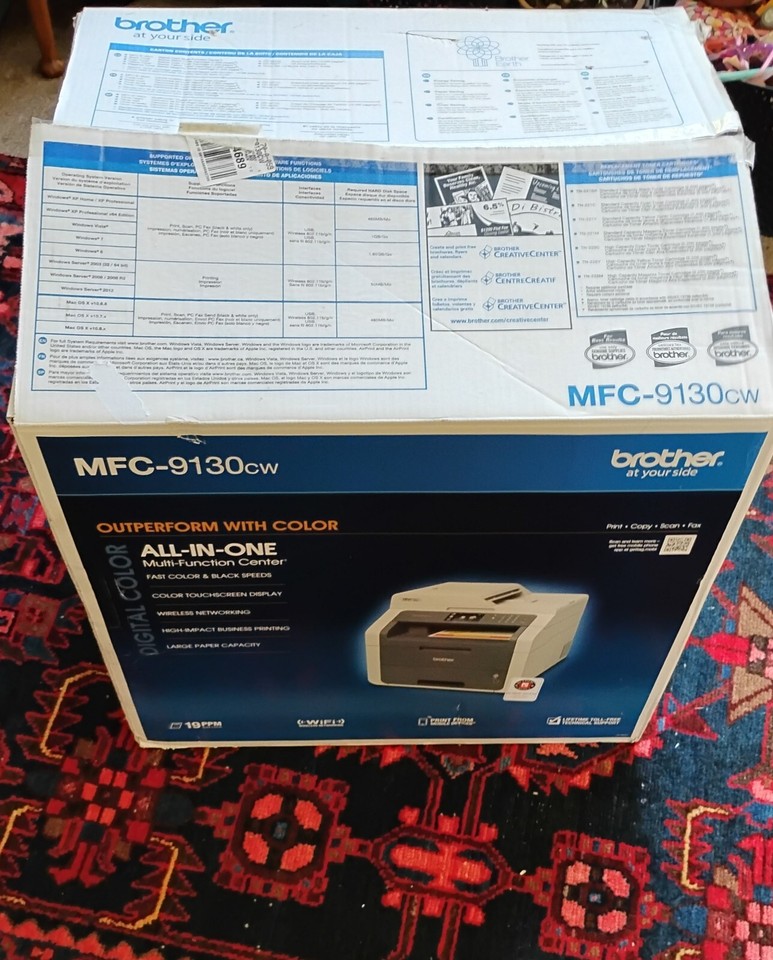 Brother MFC9130CW AllInOne Workgroup Color Laser Printer... Works eBay