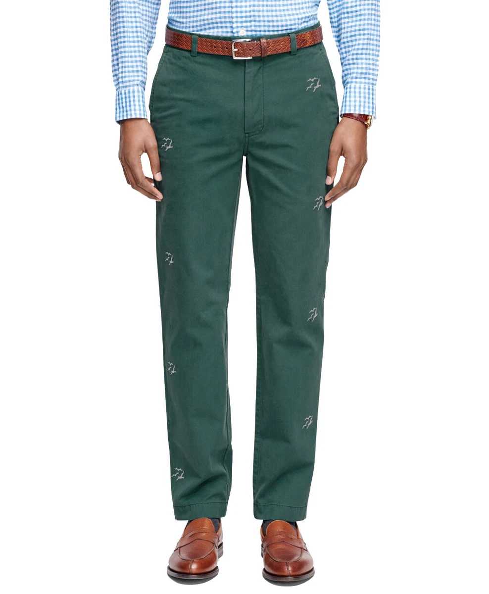 Embroidered chinos online