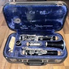 Vintage Evette Clarinet with Case 1970s Germany, Needs Repair