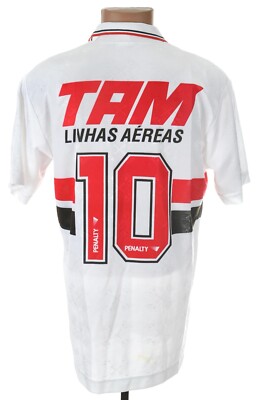 SAO PAULO FC BRAZIL 1995 HOME FOOTBALL SHIRT PENALTY #10 L | eBay