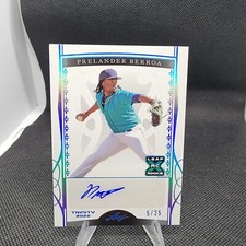 2022 LEAF TRINITY BASEBALL AUTO PRELANDER BERROA # 5/25 XRC ROOKIE