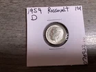 1954 D Roosevelt 90% Silver Dime in Extra Fine Condition 070923 16d