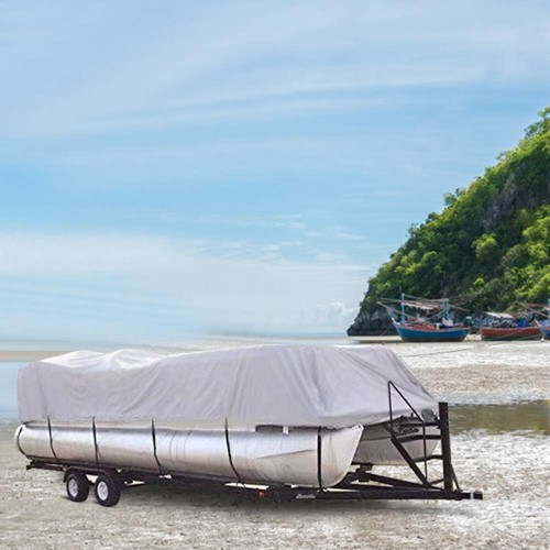 Icover Trailerable Pontoon Boat Cover, Fits 17 to 20Ft Long & Beam Width up to 1 - Picture 7 of 7