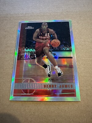 1997-98 Topps Chrome Refractor #53 Henry James Atlanta Hawks NMT MINT NBA Card