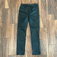 Gap Teen Sky High Skinny Coated Black Stretch Jeans