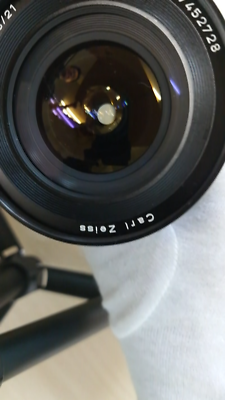 EXC+5】MMJ Contax Zeiss Distagon T* 21mm f2.8 MF Lens enclosed