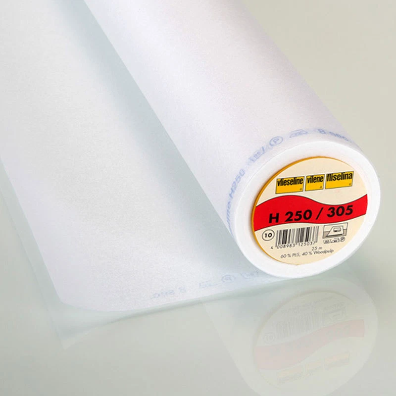 25m Rolle Freudenberg H250 weiß 45cm breit Sondermaß Vlieseline Bügeleinlage