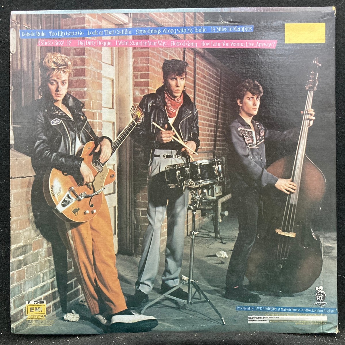 Rant n' Rave with the Stray Cats (EMI America R 173486) LP EX/VG