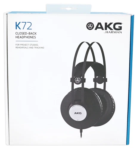 AKG K72 Closed-back Stereo Studio Recording Headphones w/ 40MM Drivers - Picture 1 of 6