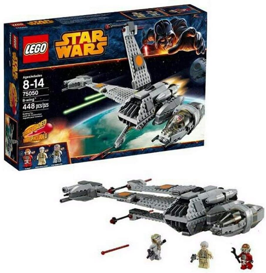 Lego B-wing 75050 Star Wars Minifigure Building Set