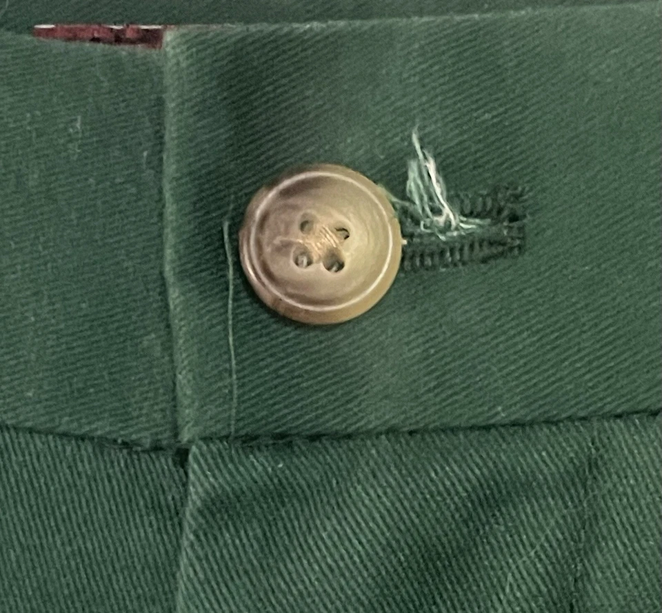 CHAPS Men’s Green Flat Front Chino Pants 36X30 - Image 3 of 4