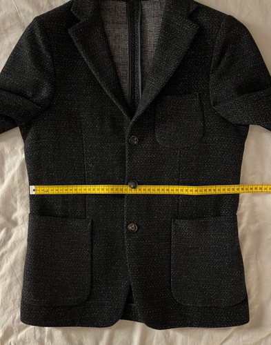 Scotch & Soda Woll-Sakko Blazer Gr. S 46 schwarz strukturiert Pfeffer Salz Wolle - Bild 4 von 11