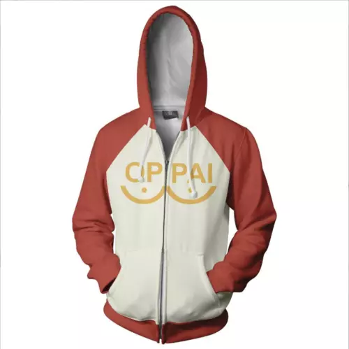 Hot One Punch Man Hero Saitama Oppai Cosplay Costume Kapuzenpullover Hoodie Coat - Picture 6 of 11