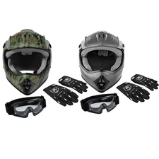 DOT Youth Kids Helmet Motorcycle Full Face Off Road Dirt Bike UTV ATV Motorcross