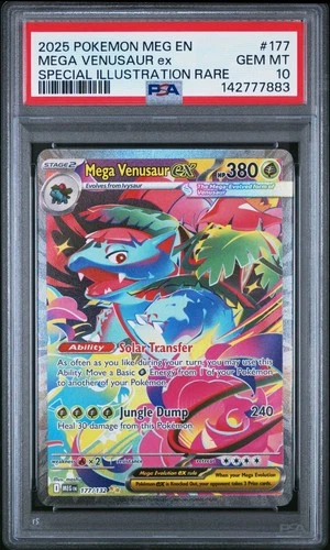 PSA 10 MEGA VENUSAUR EX 177/132 SIR MEGA EVOLUTION BASE POKEMON 🍃