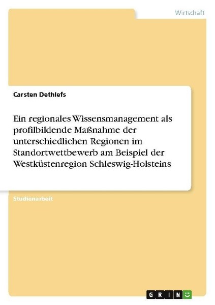 Ein Regionales Wissensmanagement Als Profilbildende MaßNahme Der Unterschiedlich-image