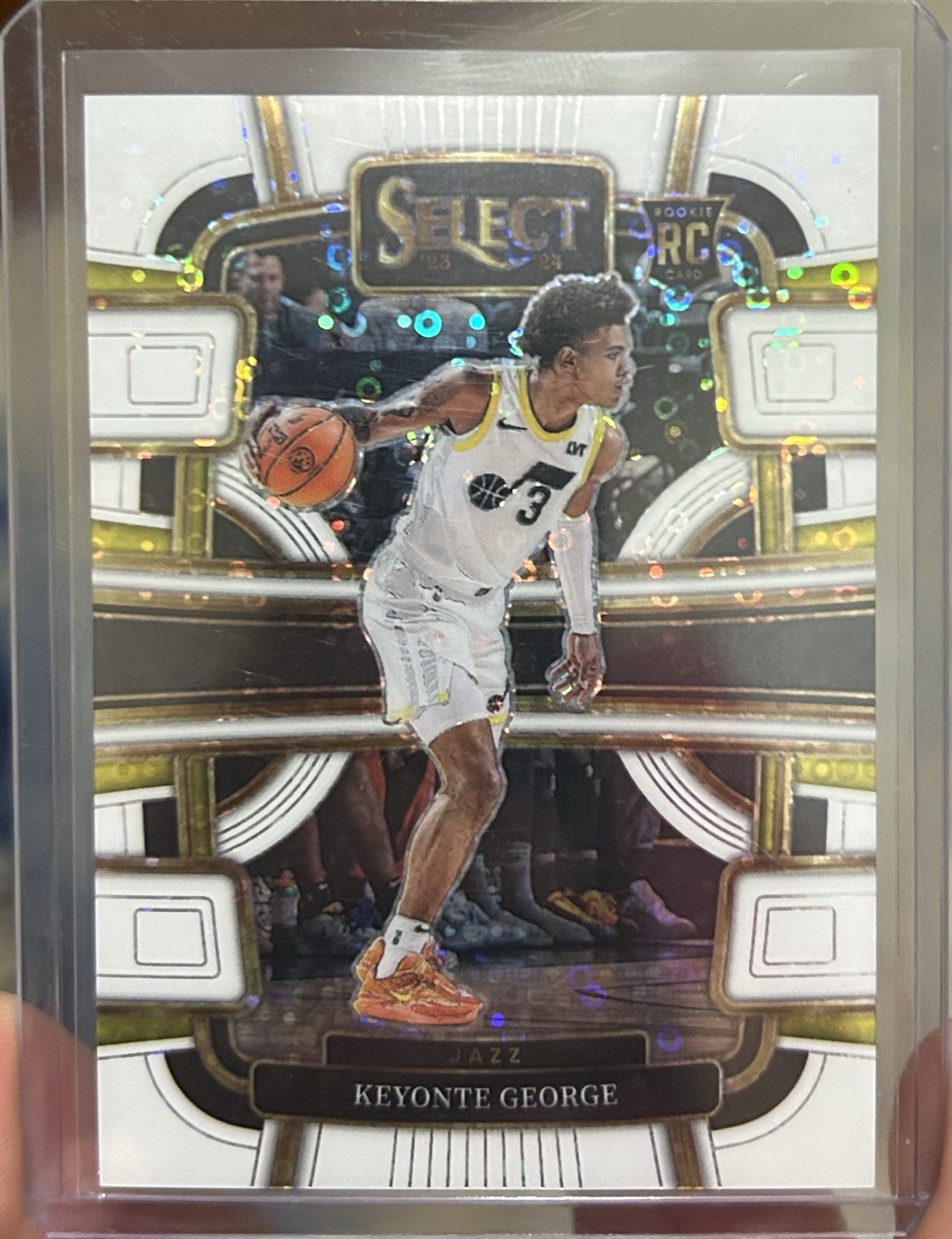 2023-24 Panini Select Keyonte George #75 Concourse White Disco /75 RC