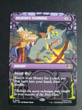 Splinter's Technique (Showcase) Rare MTG Ninja Turtles