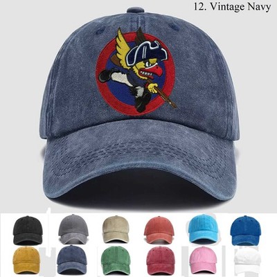 Customized Embroidered Hat Usaf 124th Attack Squadron Memorial Day, Trucker Hat
