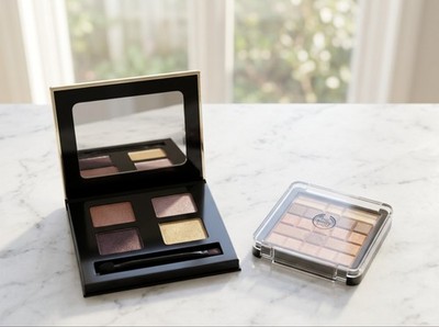 The Body Shop Grooving Gold Eyeshadow Palette & Shimmer Waves Face Palette 01  