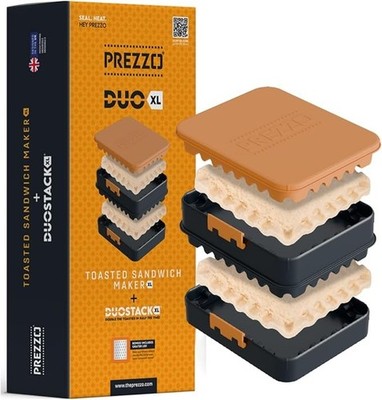 DUO XL Toastiebereiter für Standard Brot Sandwich Crimper & DuoStack