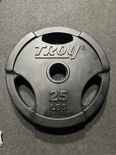 Troy GO-U Urethane Coated Single 25 Lb Olympic Weight Plate
