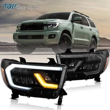 VLAND LED Projector Headlights For 2007-13 Toyota Tundra/2008-21 Toyota Sequoia