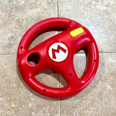 Official Nintendo Wii U Mario Kart 8 Steering Wheel Red Mario WII Wheel HORI