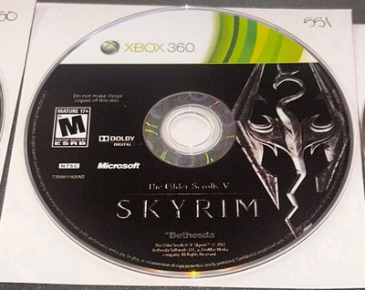The Elder Scrolls V: Skyrim Xbox 360 Game Disc Only #G551