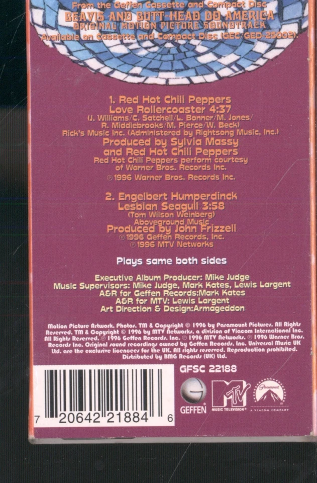 Red Hot Chili Peppers / Engelbert Humperdinck Love Rollercoaster / Lesbian - Image 2 of 2