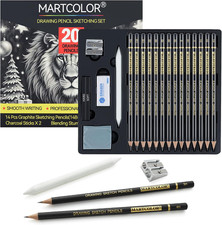 Drawing Sketching Pencil Set 20 Pack Graphite Pencils 14B-4H Art Supplies