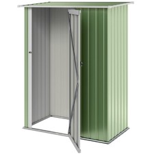 Outsunny Outdoor Storage Shed Steel Garden Shed w/ Lockable Door Refurbished