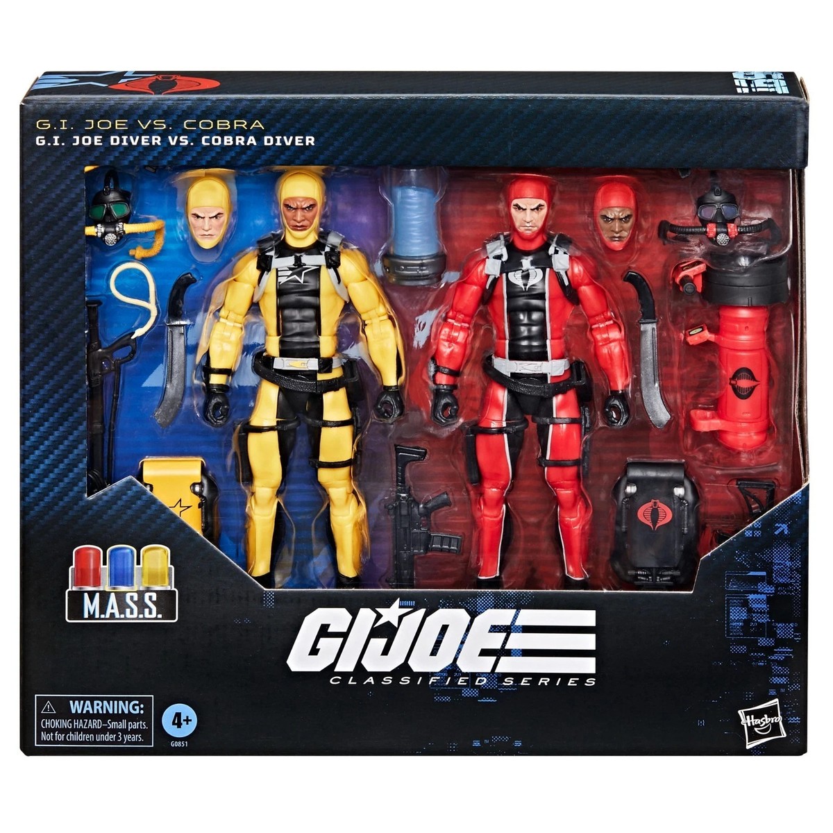 HASBRO G.I. JOE CLASSIFIED SERIES #169 GI JOE DIVER VS COBRA DIVER