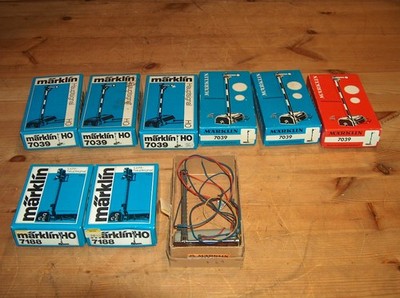 Märklin Signale Konvolut  9 Stück, aus  Reserve, in OVP, Fkt. ungeprüft