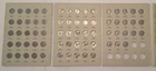 1965-1999 P&D ROOSEVELT DIMES-68 COIN SET IN HARRIS FOLDER
