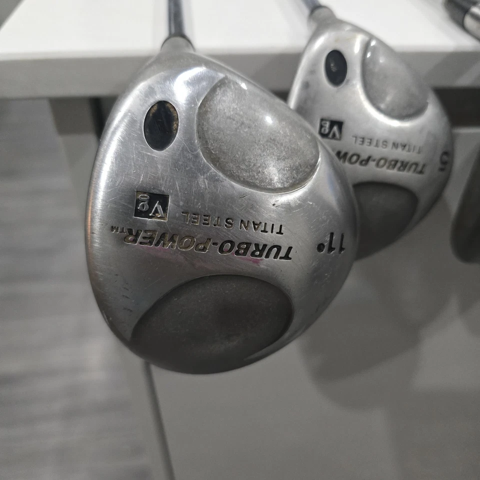 Golf Half Set Driver 5 Wood 3 4 5 6 8 SW P Turbo Power Steel Plus Ben Sayer - Image 2 of 4