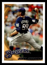 2010 Topps Update #US-77 John Axford Rookie Card Milwaukee Brewers