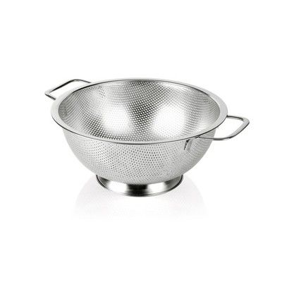 Colander Stainless Steel 3-Quart, Strainer for Kitchen Food, Dishwasher Safe