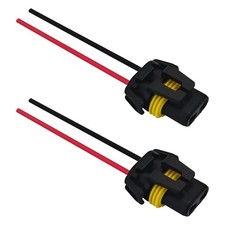 Headlight Connector Plug Fog Light Headlight Wiring Harness Pigtail 2PCS