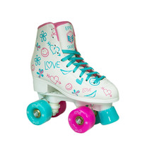 Epic Skates Epic Frost Quad Roller Skates White Juvenile 11