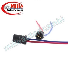 2 PORTALAMPADA FANALI-FARI LATERALI/TARGA/POSIZIONE T10 W5W IN GOMMA C/CAVETTO