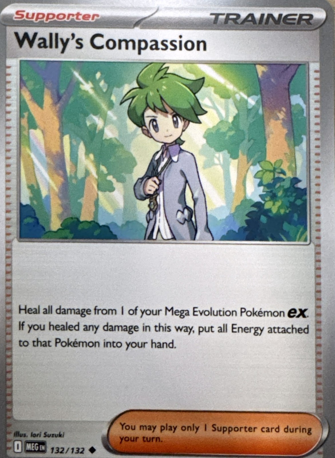 Wally's Compassion - Uncommon ME01: Mega Evolution 132/132 NM